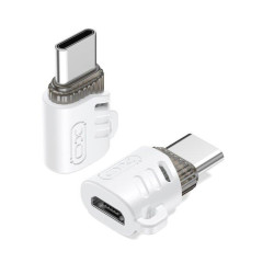 XO NB256G MICRO FEMALE TO TYPE-C MALE CONNECTOR, ΛΕΥΚΟ XO NB256G MICRO FEMALE TO TYPE-C MALE CONNECTOR, ΛΕΥΚΟ