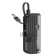 XO PR220 POWERBANK ΤΣΕΠΗΣ ΜΕ ΒΙΣΜΑ LIGHTNING ΓΙΑ IPHONE KAI ΚΑΛΩΔΙΟ TYPE-C, 5000MAH