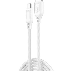 XO NB235 ZEBRA ΚΑΛΩΔΙΟ ΦΟΡΤΙΣΗΣ TYPE-C, ΛΕΥΚΟ