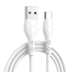XO NB240 FOOTBALL ΚΑΛΩΔΙΟ ΦΟΡΤΙΣΗΣ TYPE-C SOFT RUBBER CABLE, ΛΕΥΚΟ XO NB240 FOOTBALL ΚΑΛΩΔΙΟ ΦΟΡΤΙΣΗΣ TYPE-C SOFT RUBBER CABLE, ΛΕΥΚΟ