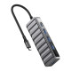 XO HUB015 5 in 1 USB HUB, 4x USB 3.0 + 1x TYPE-C (ΕΞΩΤ. ΤΡΟΦΟΔΟΣΙΑ)