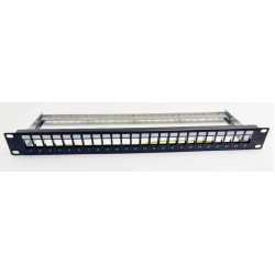 NG PATCH PANEL, 1U, 24 PORTS, KEYSTONE