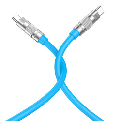 XO NB-Q228B OD6.0 ΚΑΛΩΔΙΟ ΦΟΡΤΙΣΗΣ SILICONE PD60W TYPE-C ΣΕ TYPE-C L=1.2M, ΜΠΛΕ XO NB-Q228B OD6.0 ΚΑΛΩΔΙΟ ΦΟΡΤΙΣΗΣ SILICONE PD60W TYPE-C ΣΕ TYPE-C L=1.2M, ΜΠΛΕ