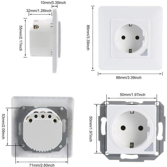 COOLSEER COL-WSP02WE ΕΞΥΠΝΗ ΠΡΙΖΑ ΤΟΙΧΟΥ ΣΟΥΚΟ, 16A, WIFI