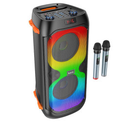 HOCO BS53 ΗΧΕΙΟ BLEUTOOTH OUTDOOR, 2x20w  ΜΕ 2 ΑΣΥΡΜΑΤΑ ΜΙΚΡΟΦΩΝΑ