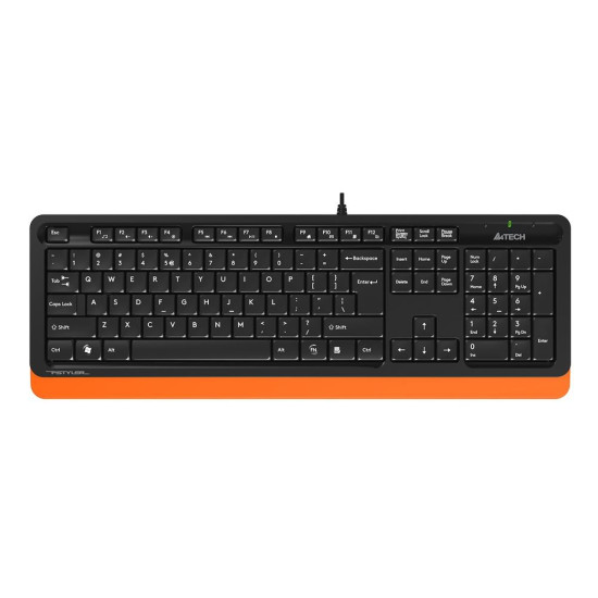A4TECH ΠΛΗΚΤΡΟΛΟΓΙΟ FK10 ΜΑΥΡΟ/ΠΟΡΤΟΚΑΛΙ