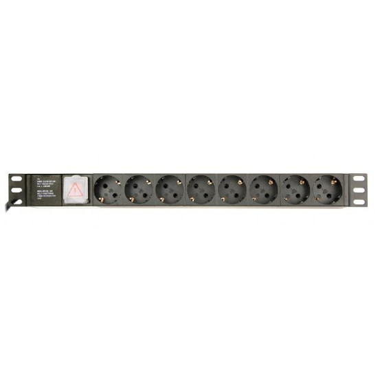 ENERGENIE ΠΟΛΥΜΠΡΙΖΟ 8 ΘΕΣΕΩΝ SCHUKO, RACK MOUNT, 1U, 10A, 3M, C14.