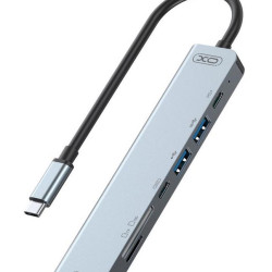 XO HUB008 7 in 1 USB-C Docking Station με HDMI 4K + PD