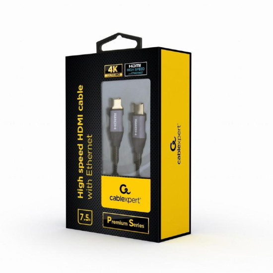 CABLEXPERT ΚΑΛΩΔΙΟ HDMI SELECT PLUS SERIES, 4K, 60Hz, 7.5M