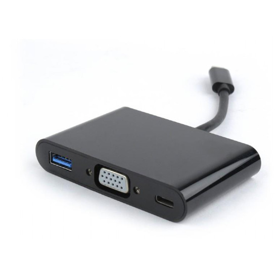 GEMBIRD ΜΕΤΑΤΡΟΠΕΑΣ TYPE C 3 ΣΕ 1, VGA + USB3 + TYPE-C