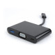 GEMBIRD ΜΕΤΑΤΡΟΠΕΑΣ TYPE C 3 ΣΕ 1, VGA + USB3 + TYPE-C