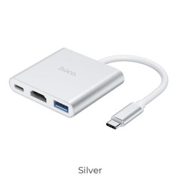 HOCO HB14 TYPE-C HUB EASY USE ΜΕ USB3.0+HDMI+PD