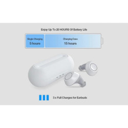JABEES BNA2 TRUE WIRELESS EARBUDS WHITE JABEES BNA2 TRUE WIRELESS EARBUDS WHITE