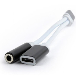CABLEXPERT ΚΑΛΩΔΙΟ TYPE-C ΣΕ 3.5mm STEREO+POWER ΜΑΥΡΟ