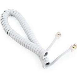 CABLEXPERT ΤΗΛΕΦΩΝΙΚΟ ΚΑΛΩΔΙΟ SPIRAL 2m, WHITE CABLEXPERT ΤΗΛΕΦΩΝΙΚΟ ΚΑΛΩΔΙΟ SPIRAL 2m, WHITE
