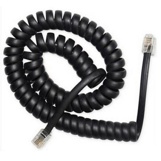 CABLEXPERT ΤΗΛΕΦΩΝΙΚΟ ΚΑΛΩΔΙΟ SPIRAL 2m, BLACK