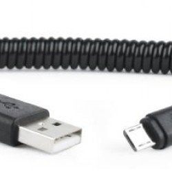 CABLEXPERT ΚΑΛΩΔΙΟ MICRO USB SPIRAL , 1.8m BLACK CABLEXPERT ΚΑΛΩΔΙΟ MICRO USB SPIRAL , 1.8m BLACK