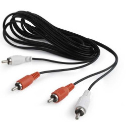 CABLEXPERT ΚΑΛΩΔΙΟ ΗΧΟΥ RCA x 2 TO RCA x 2 , 1.8m