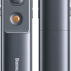 BASEUS ORANGE DOT, ΚΟΚΚΙΝΟ LASER ΥΠΟΔΕΙΞΗΣ ΠΑΡΟΥΣΙΑΣΕΩΝ, ΜΕ ΠΛΗΚΤΡΑ SLIDESHOW, ΓΚΡΙ