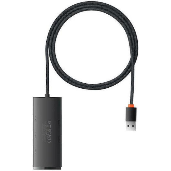 BASEUS LITE SERIES, HUB 4 ΘΥΡΕΣ, 1m, ΜΑΥΡΟ BASEUS LITE SERIES, HUB 4 ΘΥΡΕΣ, 1m, ΜΑΥΡΟ