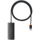 BASEUS LITE SERIES, HUB 4 ΘΥΡΕΣ, 1m, ΜΑΥΡΟ BASEUS LITE SERIES, HUB 4 ΘΥΡΕΣ, 1m, ΜΑΥΡΟ