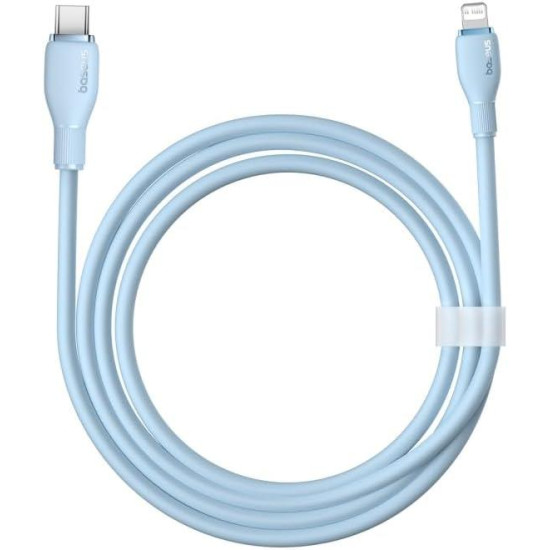 BASEUS PUDDING, ΚΑΛΩΔΙΟ ΦΟΡΤΙΣΗΣ, TYPE-C ΣΕ LIGHTNING, 2m, 20W, ΜΠΛΕ