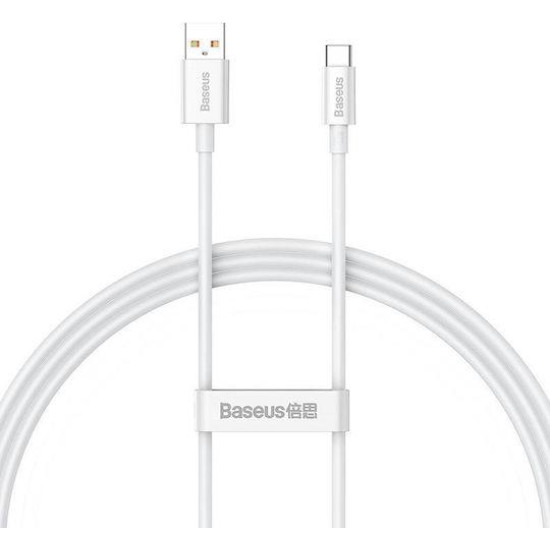 BASEUS SUPERIOR SERIES, ΚΑΛΩΔΙΟ ΓΡΗΓΟΡΗΣ ΦΟΡΤΙΣΗΣ, TYPE-C, 100W, 1M, ΛΕΥΚΟ BASEUS SUPERIOR SERIES, ΚΑΛΩΔΙΟ ΓΡΗΓΟΡΗΣ ΦΟΡΤΙΣΗΣ, TYPE-C, 100W, 1M, ΛΕΥΚΟ