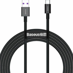 BASEUS SUPERIOR SERIES, ΚΑΛΩΔΙΟ ΓΡΗΓΟΡΗΣ ΦΟΡΤΙΣΗΣ, TYPE-C, 66W, 2M, ΜΑΥΡΟ