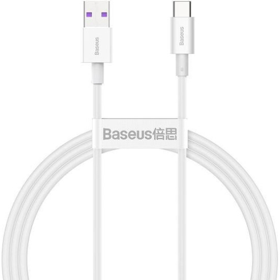 BASEUS SUPERIOR SERIES, ΚΑΛΩΔΙΟ ΓΡΗΓΟΡΗΣ ΦΟΡΤΙΣΗΣ, TYPE-C, 66W, 1M, ΛΕΥΚΟ BASEUS SUPERIOR SERIES, ΚΑΛΩΔΙΟ ΓΡΗΓΟΡΗΣ ΦΟΡΤΙΣΗΣ, TYPE-C, 66W, 1M, ΛΕΥΚΟ