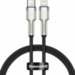 BASEUS CAFULE, ΚΑΛΩΔΙΟ ΦΟΡΤΙΣΗΣ, TYPE-C ΣΕ LIGHTNING, 1m, 20W, ΜΑΥΡΟ