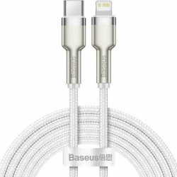 BASEUS CAFULE ΚΑΛΩΔΙΟ ΦΟΡΤΙΣΗΣ, TYPE-C ΣΕ LIGHTNING, 20W, 1M, ΛΕΥΚΟ