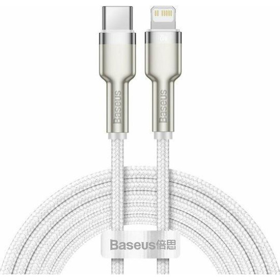 BASEUS CAFULE ΚΑΛΩΔΙΟ ΦΟΡΤΙΣΗΣ, TYPE-C ΣΕ LIGHTNING, 20W, 1M, ΛΕΥΚΟ BASEUS CAFULE ΚΑΛΩΔΙΟ ΦΟΡΤΙΣΗΣ, TYPE-C ΣΕ LIGHTNING, 20W, 1M, ΛΕΥΚΟ