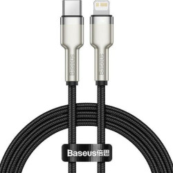 BASEUS CAFULE ΚΑΛΩΔΙΟ ΦΟΡΤΙΣΗΣ, TYPE-C ΣΕ LIGHTNING, 20W, 1M, ΜΑΥΡΟ
