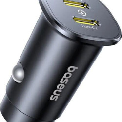 BASEUS GOTRIP DP1, ΦΟΡΤΙΣΤΗΣ ΑΥΤΟΚΙΝΗΤΟΥ, 2 ΘΥΡΕΣ, 30W, ΜΑΥΡΟ