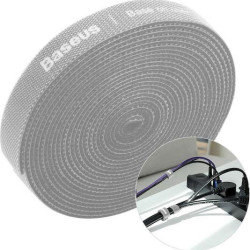 BASEUS COLOURFUL ΔΕΜΑΤΙΚΟ ΚΑΛΩΔΙΩΝ VELCRO, 3m, ΓΚΡΙ