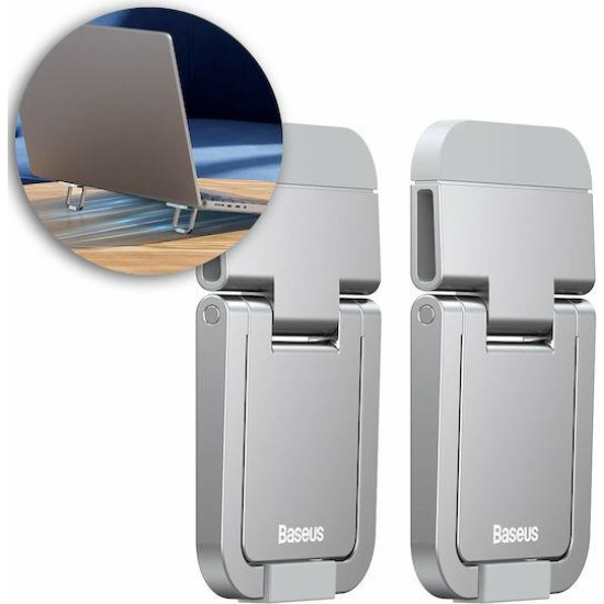 BASEUS SLIM, ΠΟΔΑΡΑΚΙΑ ΓΙΑ LAPTOP, 2 ΤΕΜΑΧΙΑ, ΑΣΗΜΙ BASEUS SLIM, ΠΟΔΑΡΑΚΙΑ ΓΙΑ LAPTOP, 2 ΤΕΜΑΧΙΑ, ΑΣΗΜΙ