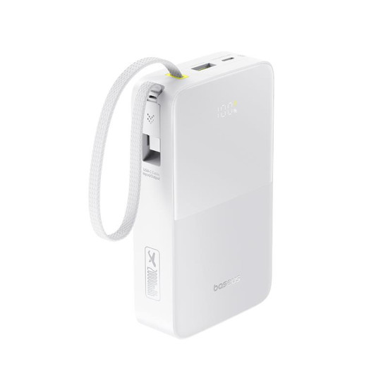 BASEUS ENERFILL FC51 BIPOW2 PRO, POWERBANK, 20000MAh, ΜΕ ΚΑΛΩΔΙΟ TYPE-C, 22.5W, ΜΕ ΨΗΦΙΑΚΗ ΟΘΟΝΗ, ΛΕΥΚΟ BASEUS ENERFILL FC51 BIPOW2 PRO, POWERBANK, 20000MAh, ΜΕ ΚΑΛΩΔΙΟ TYPE-C, 22.5W, ΜΕ ΨΗΦΙΑΚΗ ΟΘΟΝΗ, ΛΕΥΚΟ