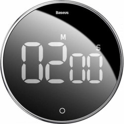 BASEUS HEYO ΧΡΟΝΟΜΕΤΡΟ ΑΝΤΙΣΤΡΟΦΗΣ ΜΕΤΡΗΣΗΣ ΚΟΥΖΙΝΑΣ, ΜΑΥΡΟ