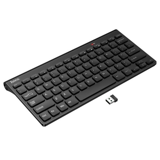 HOCO GM70 DRAGON 2.4G WIRELESS MINI ΠΛΗΚΤΡΟΛΟΓΙΟ, ΜΑΥΡΟ HOCO GM70 DRAGON 2.4G WIRELESS MINI ΠΛΗΚΤΡΟΛΟΓΙΟ, ΜΑΥΡΟ
