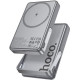 HOCO POWERBANK Q36 SUNLIGHT, 5000MAh, MAG. WIRELESS CHARGE 10W, FOLD STAND, PD20W, ΓΚΡΙ