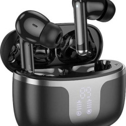 HOCO EQ10 PLUS HARMONY ΑΣΥΡΜΑΤΑ ΑΚΟΥΣΤΙΚΑ, BLUETOOTH 5.4, ANC+ENC, ΜΑΥΡΟ