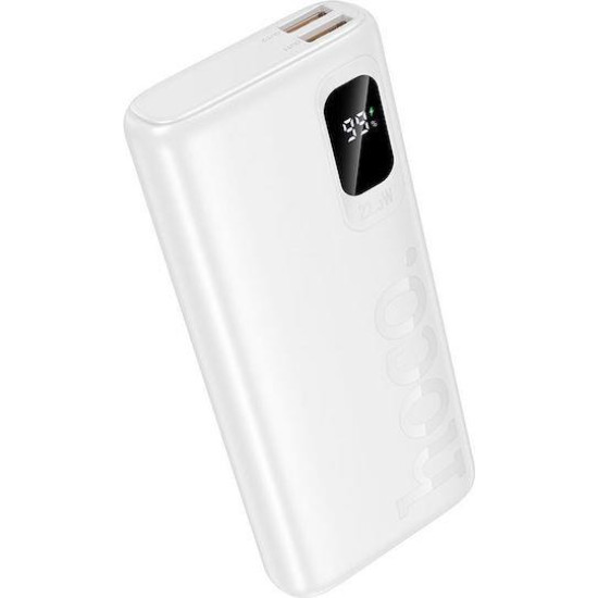 HOCO J158 PRO RUNNER POWERBANK, 22.5W+PD20W, 10000MAH, ΛΕΥΚΟ HOCO J158 PRO RUNNER POWERBANK, 22.5W+PD20W, 10000MAH, ΛΕΥΚΟ