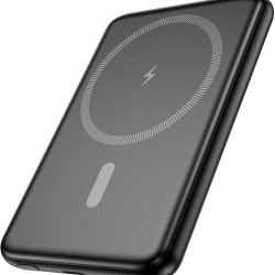HOCO J140A TONY POWERBANK, PD20W, 5000MAH, MAGSAFE, ΜΑΥΡΟ