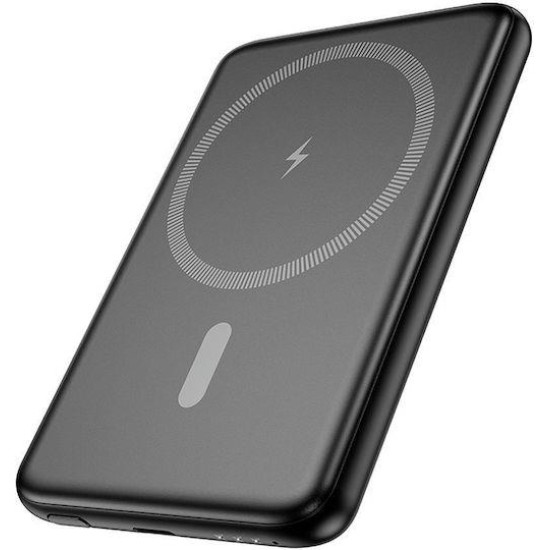 HOCO J140A TONY POWERBANK, PD20W, 5000MAH, MAGSAFE, ΜΑΥΡΟ HOCO J140A TONY POWERBANK, PD20W, 5000MAH, MAGSAFE, ΜΑΥΡΟ