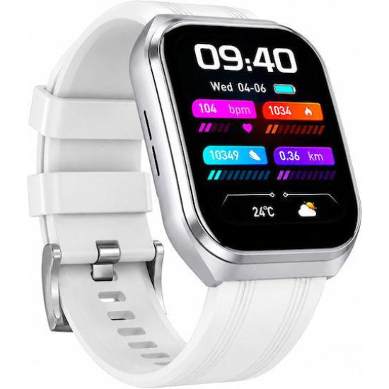 HOCO Y44 SMARTWATCH, 1.83 ΙΝΤΣΕΣ, BLUETOOTH 5.3, 1000MAH, ΑΣΗΜΙ HOCO Y44 SMARTWATCH, 1.83 ΙΝΤΣΕΣ, BLUETOOTH 5.3, 1000MAH, ΑΣΗΜΙ