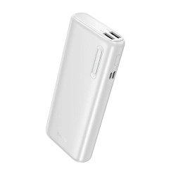 HOCO J158A RUNNER, POWERBANK, 10000MAh, 2 ΘΥΡΕΣ, ΛΕΥΚΟ