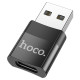 HOCO UA17 USB MALE TO TYPE-C FEMALE CONVERTER HOCO UA17 USB MALE TO TYPE-C FEMALE CONVERTER