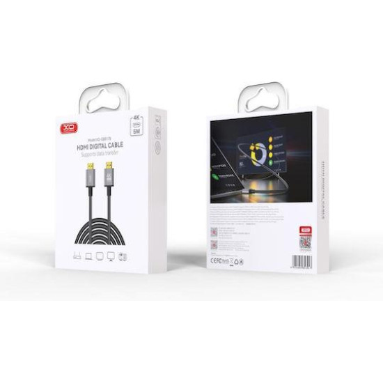 XO GB017B ΚΑΛΩΔΙΟ HDMI MALE-MALE, 5m