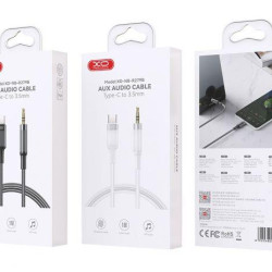 XO NB-R297B, ΚΑΛΩΔΙΟ ΗΧΟΥ TYPE-C ΣΕ 3.5mm, ΜΑΥΡΟ XO NB-R297B, ΚΑΛΩΔΙΟ ΗΧΟΥ TYPE-C ΣΕ 3.5mm, ΜΑΥΡΟ