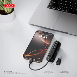 XO PR281, POWERBANK, ΜΕ ΦΑΚΟ, ΚΑΛΩΔΙΟ LIGHTNING, 5000mAh, ΜΑΥΡΟ XO PR281, POWERBANK, ΜΕ ΦΑΚΟ, ΚΑΛΩΔΙΟ LIGHTNING, 5000mAh, ΜΑΥΡΟ